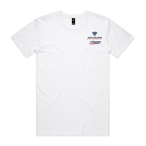 JGM 5-Year Anniversary Men’s Tee - text front Thumbnail