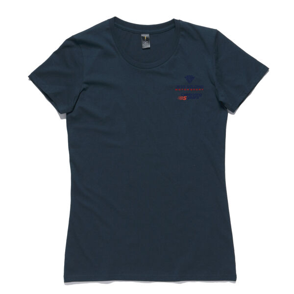 JGM 5-Year Anniversary Ladies Tee - text front white Thumbnail